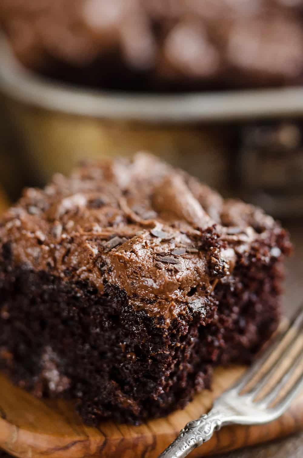 Triple Chocolate Cake slice