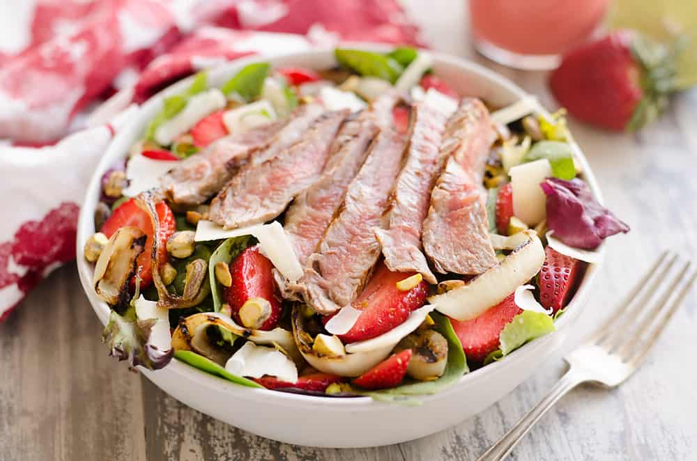 Grilled Steak Strawberry Salad