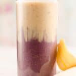 Blackberry Banana Protein Smoothie serving