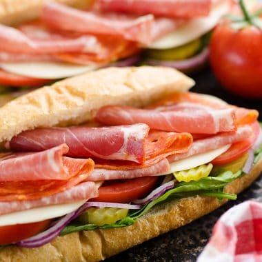 Italian Hero Sub Sandwich