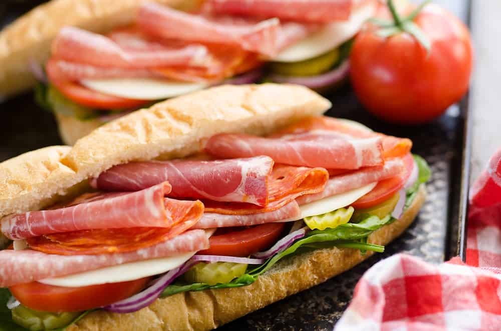 Italian Hero Sub Sandwich