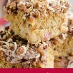 Rhubarb Streusel Coffee Cake