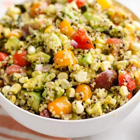 Southwest Vegetable Quinoa Salad closeup