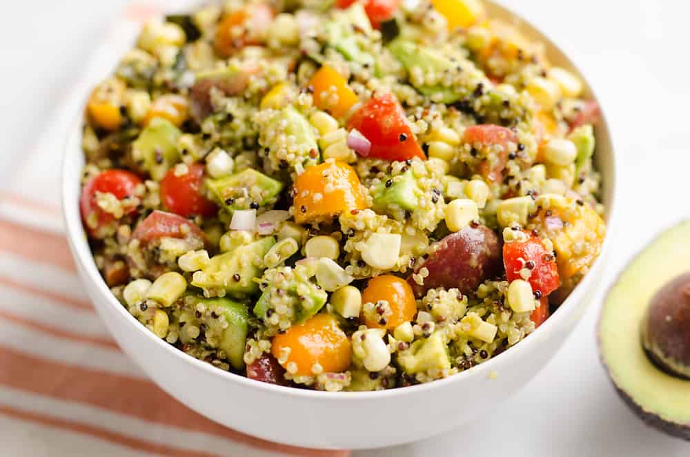 Southwest Vegetable Quinoa Salad closeup