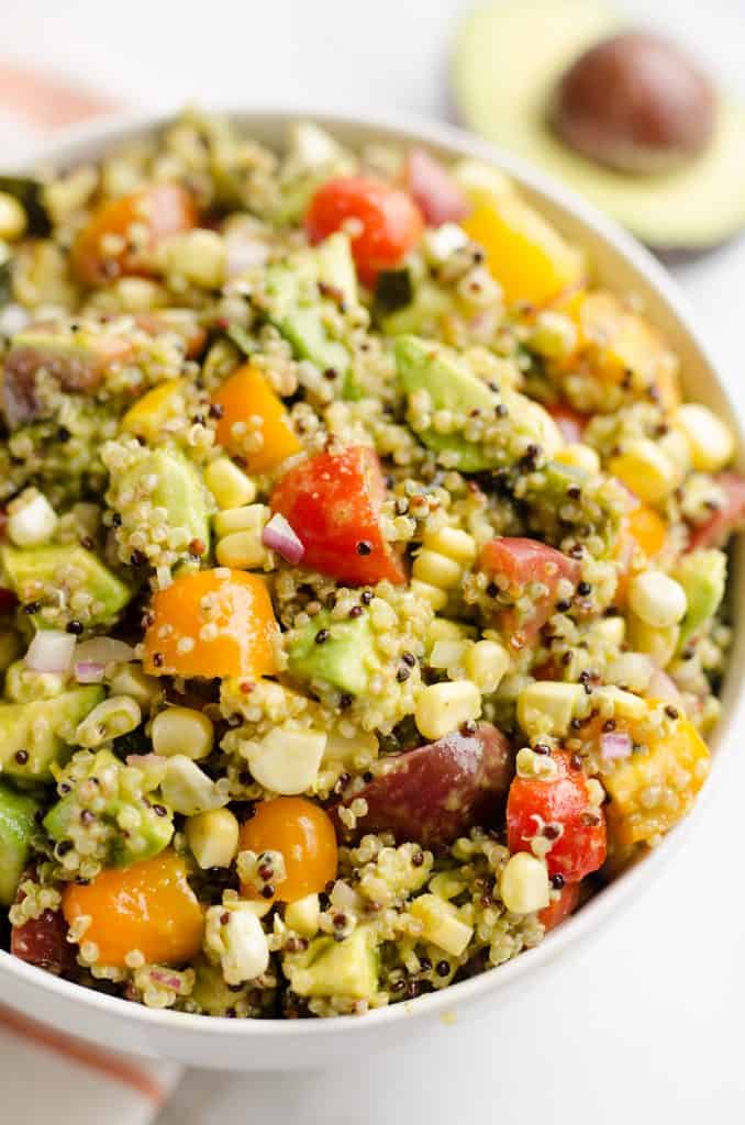 Southwest Vegetable Quinoa Salad in bowl