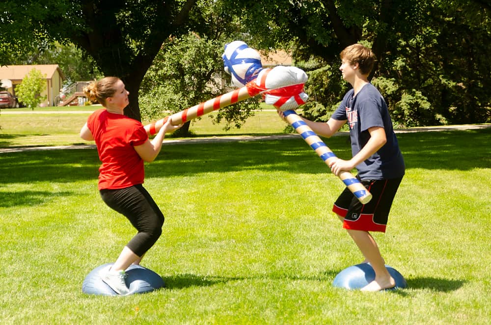 gladiator jousting family olympics