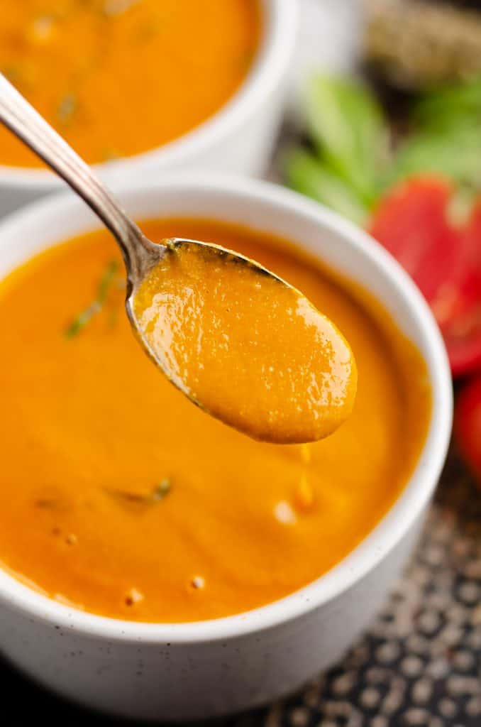 Pressure Cooker Creamy Garden Tomato Soup Instant Pot Recipe