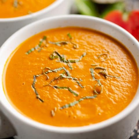 Pressure Cooker Creamy Garden Tomato Soup