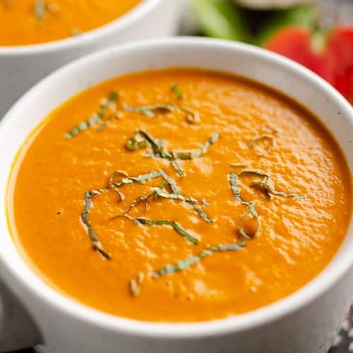 Pressure Cooker Creamy Garden Tomato Soup Instant Pot Recipe