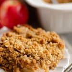 Peanut Butter Apple Crisp individual serving