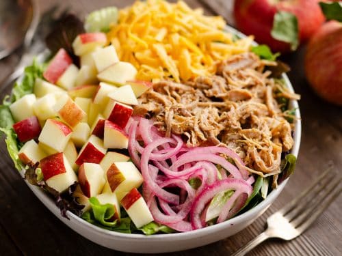 Pulled Pork Apple Salad dinner entree