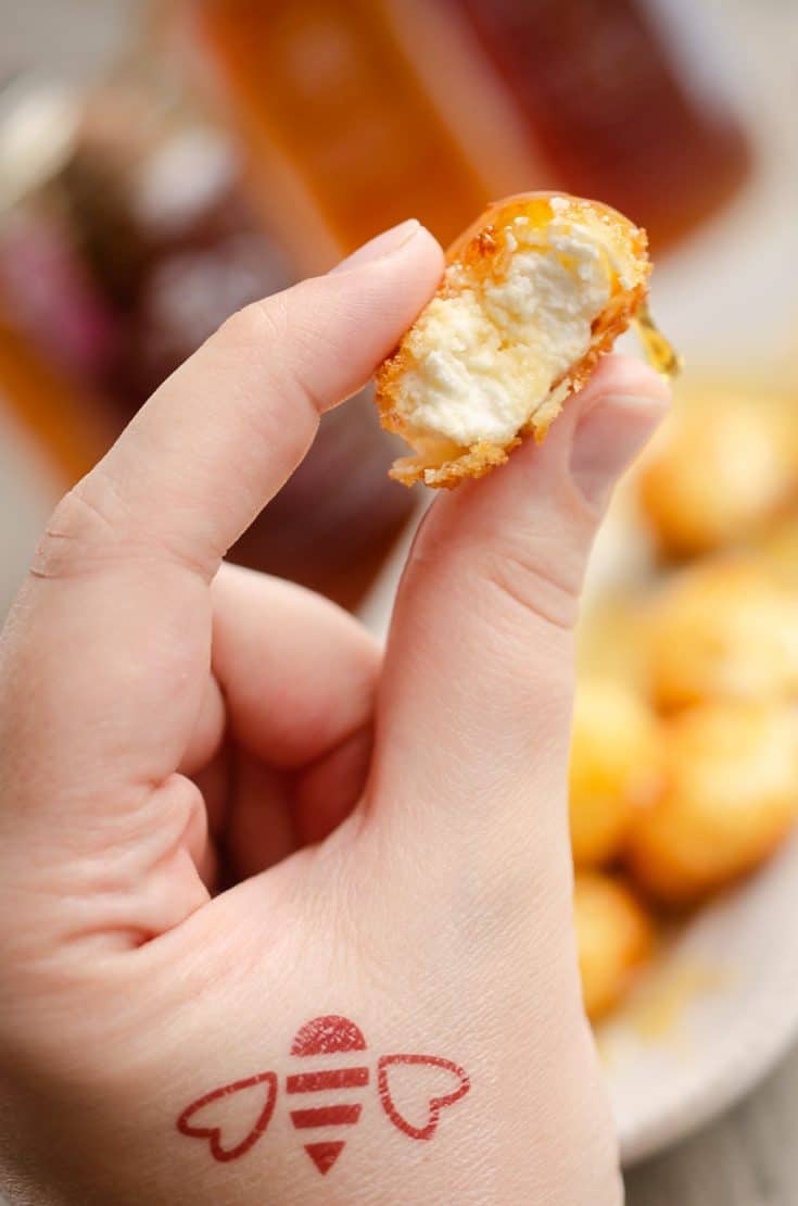 Airfryer Honey Goat Cheese Balls 5 Ingredient Appetizer