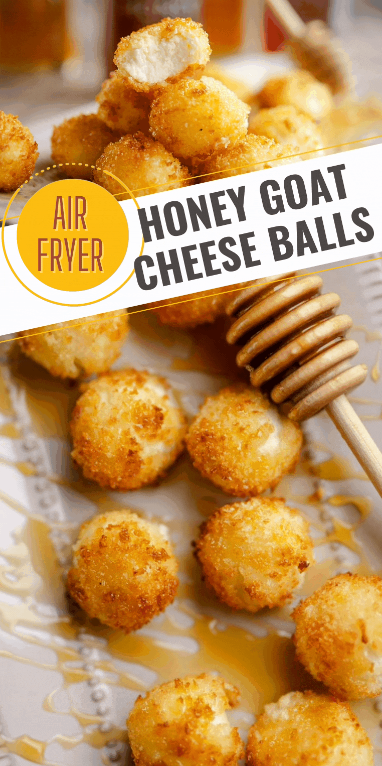 Airfryer Honey Goat Cheese Balls 5 Ingredient Appetizer