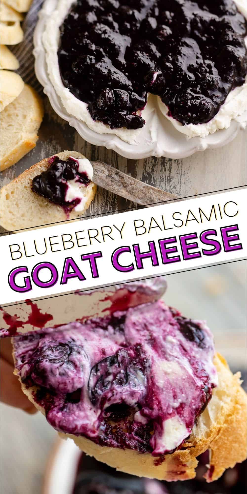 Blueberry Balsamic Goat Cheese Appetizer 15 Minute Recipe
