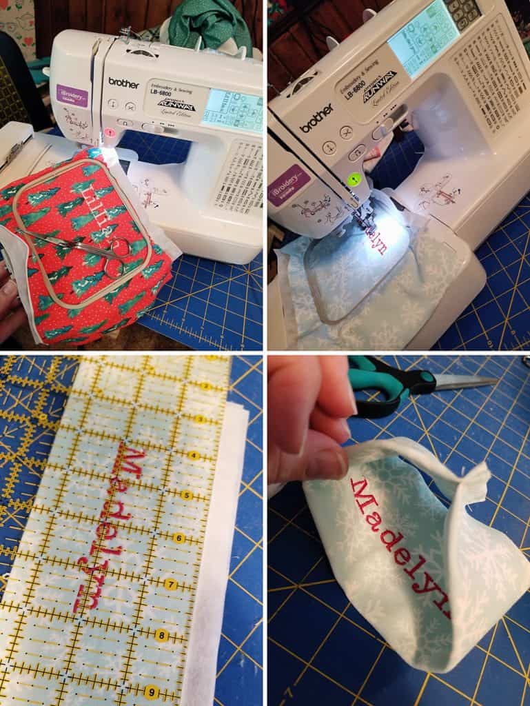 embroidering and assembling cuff picture tutorial
