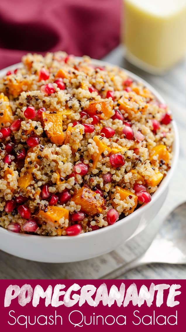 pomegranate squash quinoa salad