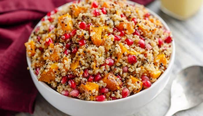 Pomegranate Squash Quinoa Salad side dish