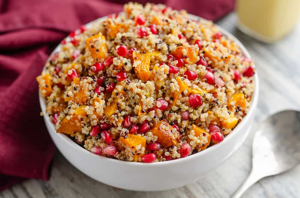 Pomegranate Squash Quinoa Salad side dish