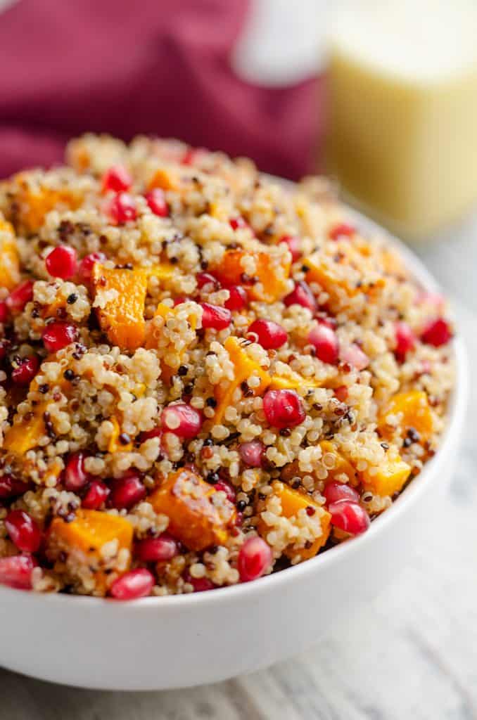 Pomegranate Squash Quinoa Salad side dish