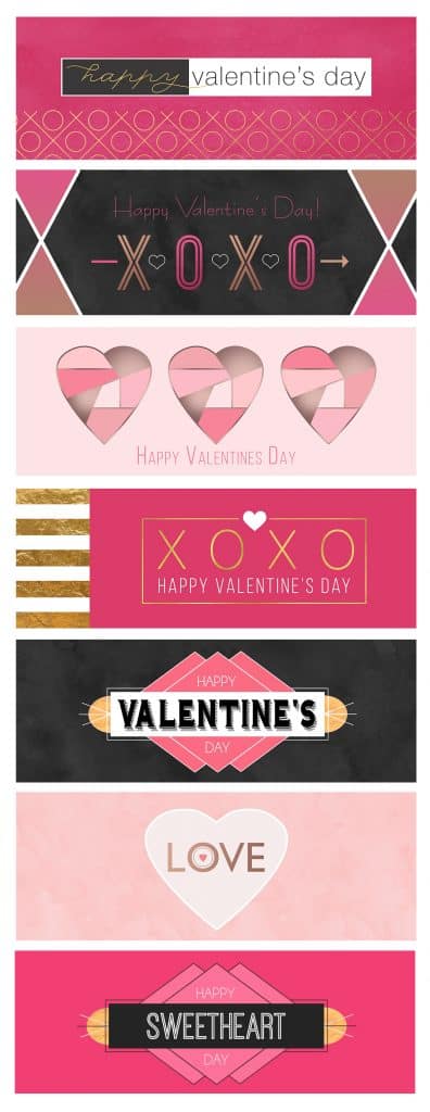 Free Printable Valentine Treat Bag Toppers Design Templates