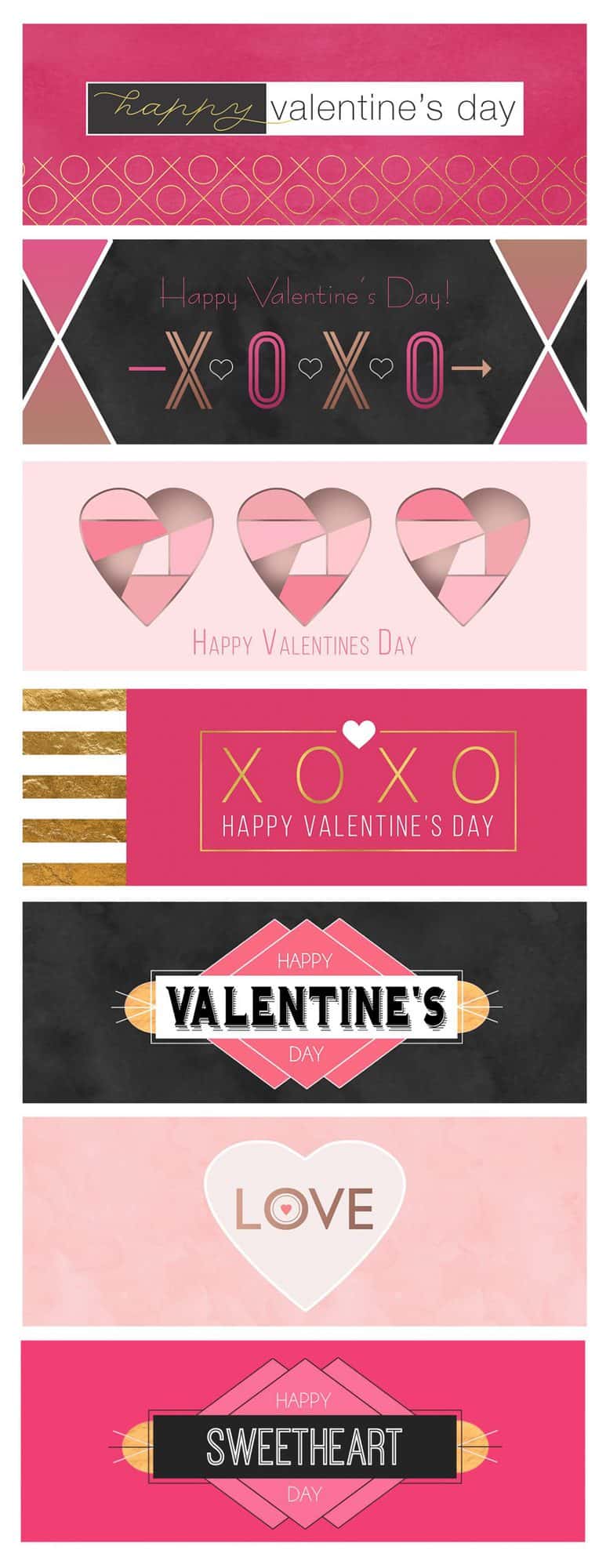 Free Printable Valentine Treat Bag Toppers Easy DIY Gift Idea