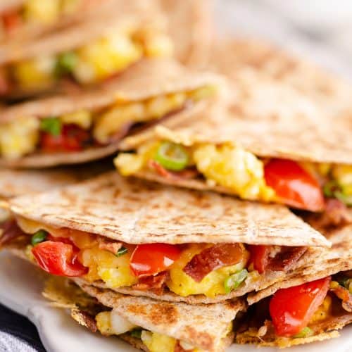 Turkey Bacon Breakfast Quesadilla Healthy Recipe