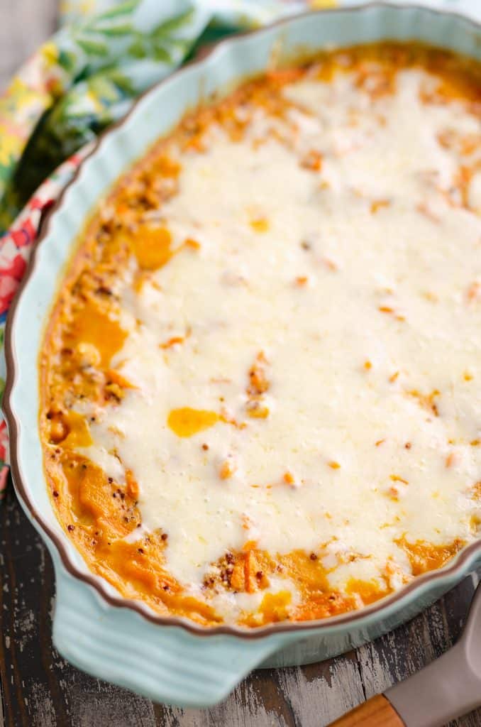 Buffalo Chicken Quinoa Bake served for dinner