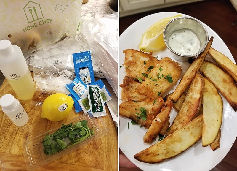 Home Chef Fish & Chips