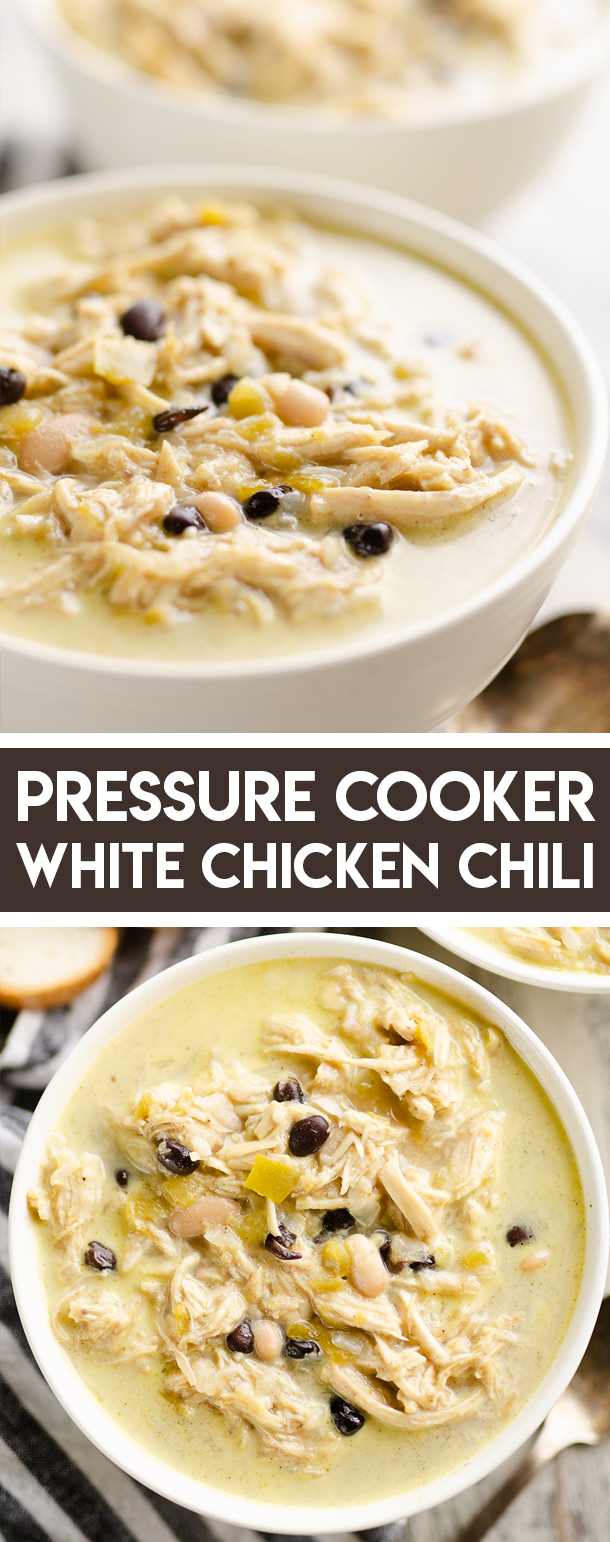 Healthy Pressure Cooker White Chicken Chili Soup