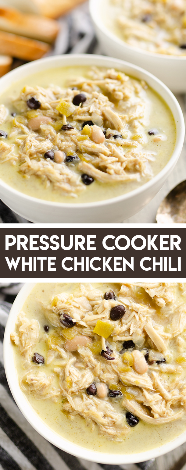 Healthy Pressure Cooker White Chicken Chili Soup