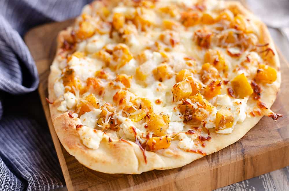 Airfryer Squash & Goat Cheese Pizza