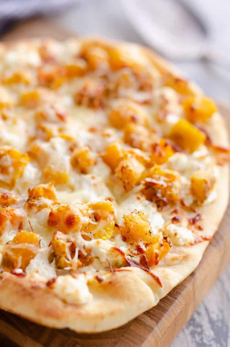 Airfryer Squash & Goat Cheese Pizza