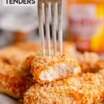 Air Fryer Buffalo Chicken Strips baked in Airfryer