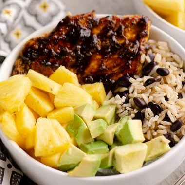 Cuban Chicken Rice Bowl Single Serving Bowl