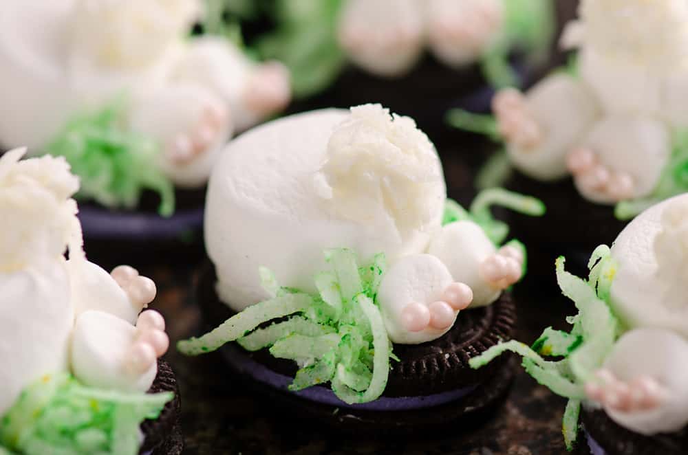 Easter Bunny Butt No Bake Treats