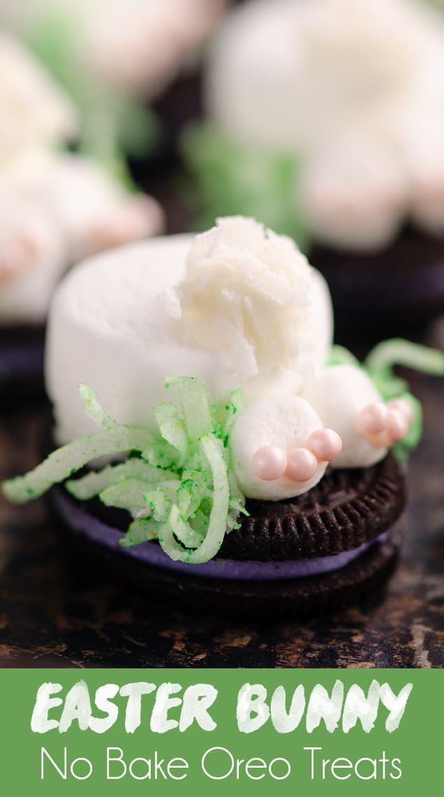easter bunny butt no bake treats
