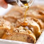 Cinnamon Pecan Overnight French Toast Casserole