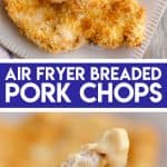 Crispy Air Fryer Breaded Pork Chops