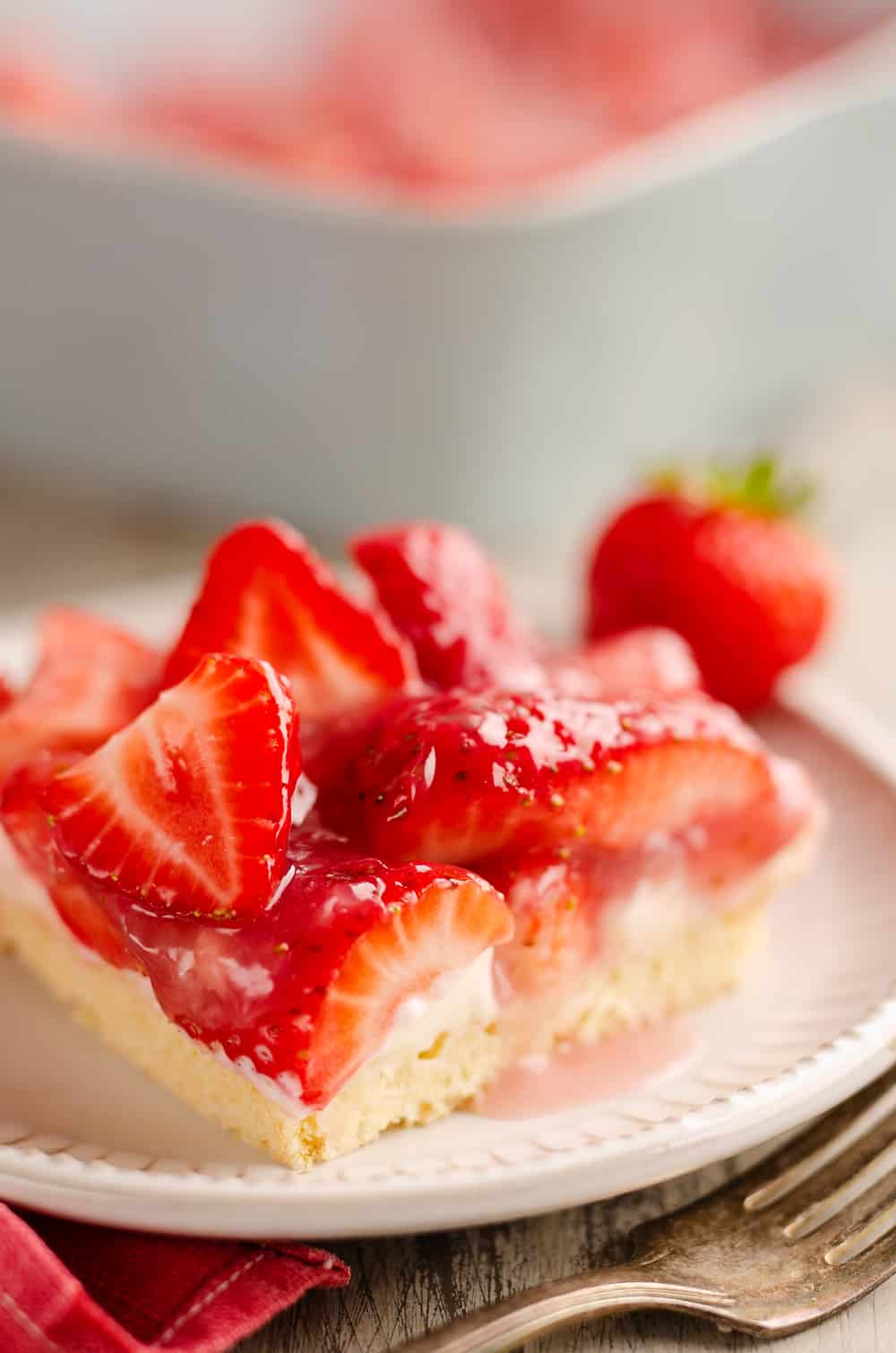 Fresh Strawberry Pie Bars