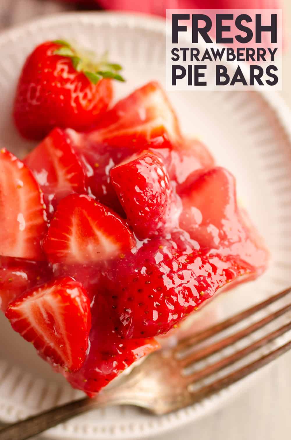 Fresh Strawberry Pie Bars