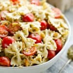 Fresh Tomato Pesto Pasta Salad