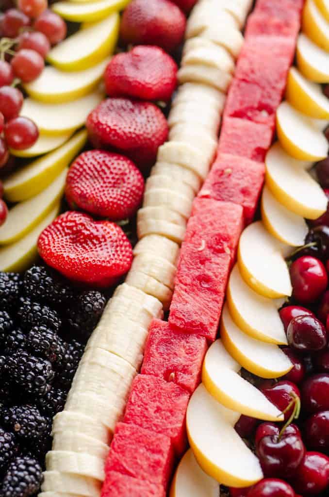 Patriotic Flag Fruit Platter arrangement