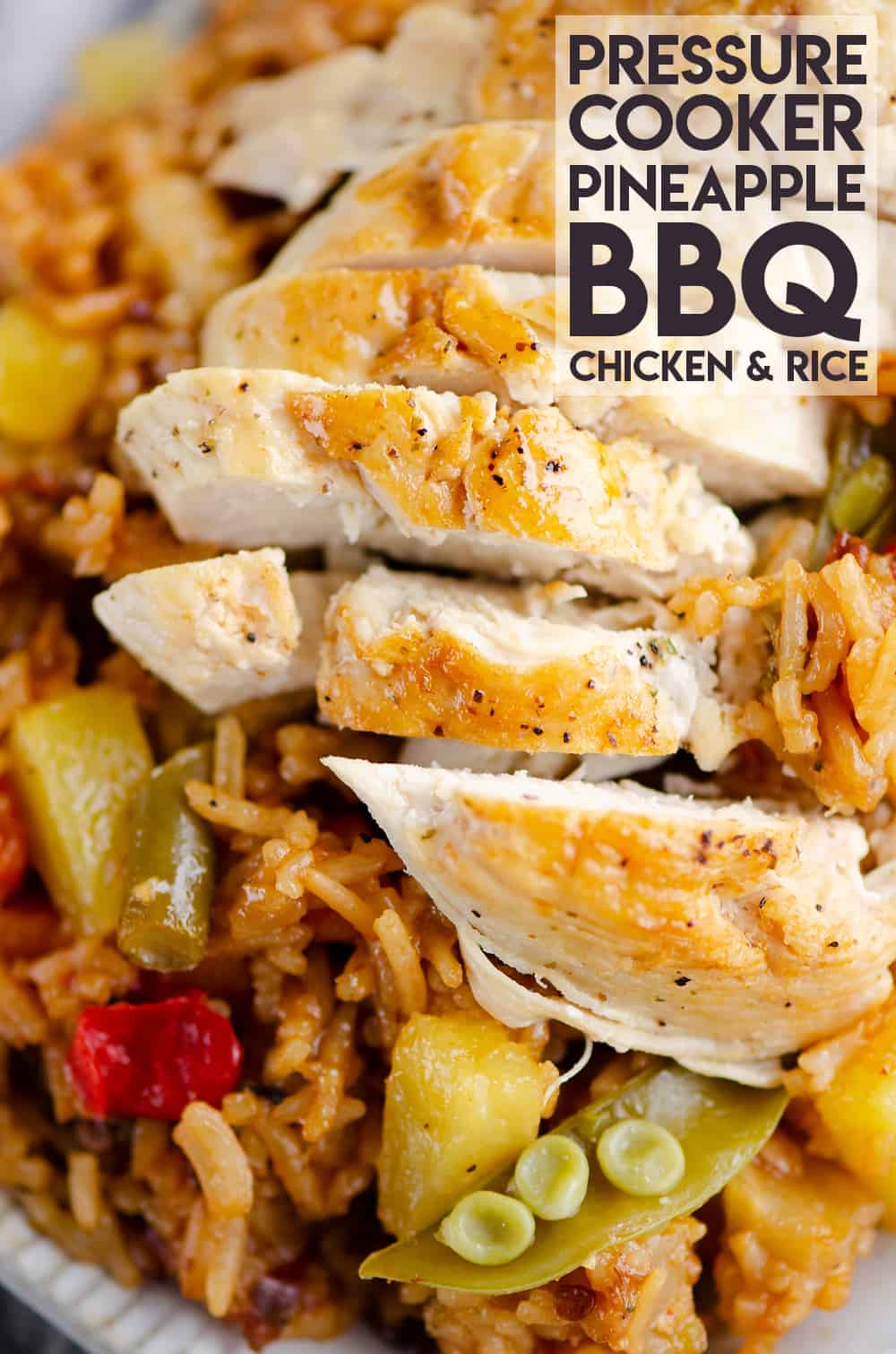 Pressure Cooker Pineapple BBQ Chicken & Rice 30 Minute Recipe
