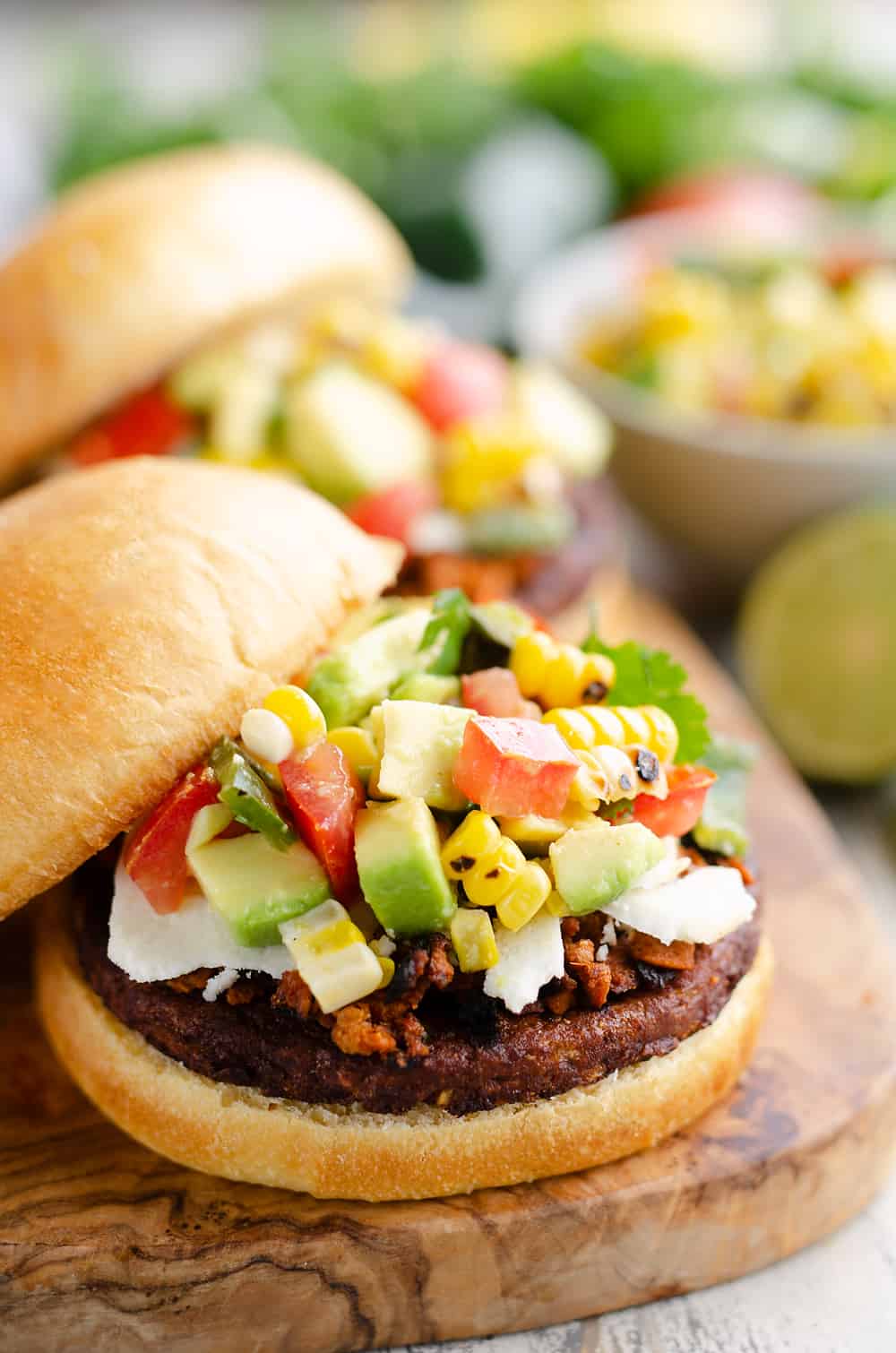 Southwest Black Bean Burger Healthy Vegetarian Grill Recipe