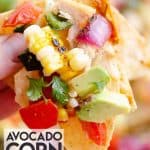 Avocado Corn Chicken Nachos