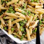 Brown Butter Sausage Penne Pasta