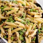 Brown Butter Sausage Penne Pasta