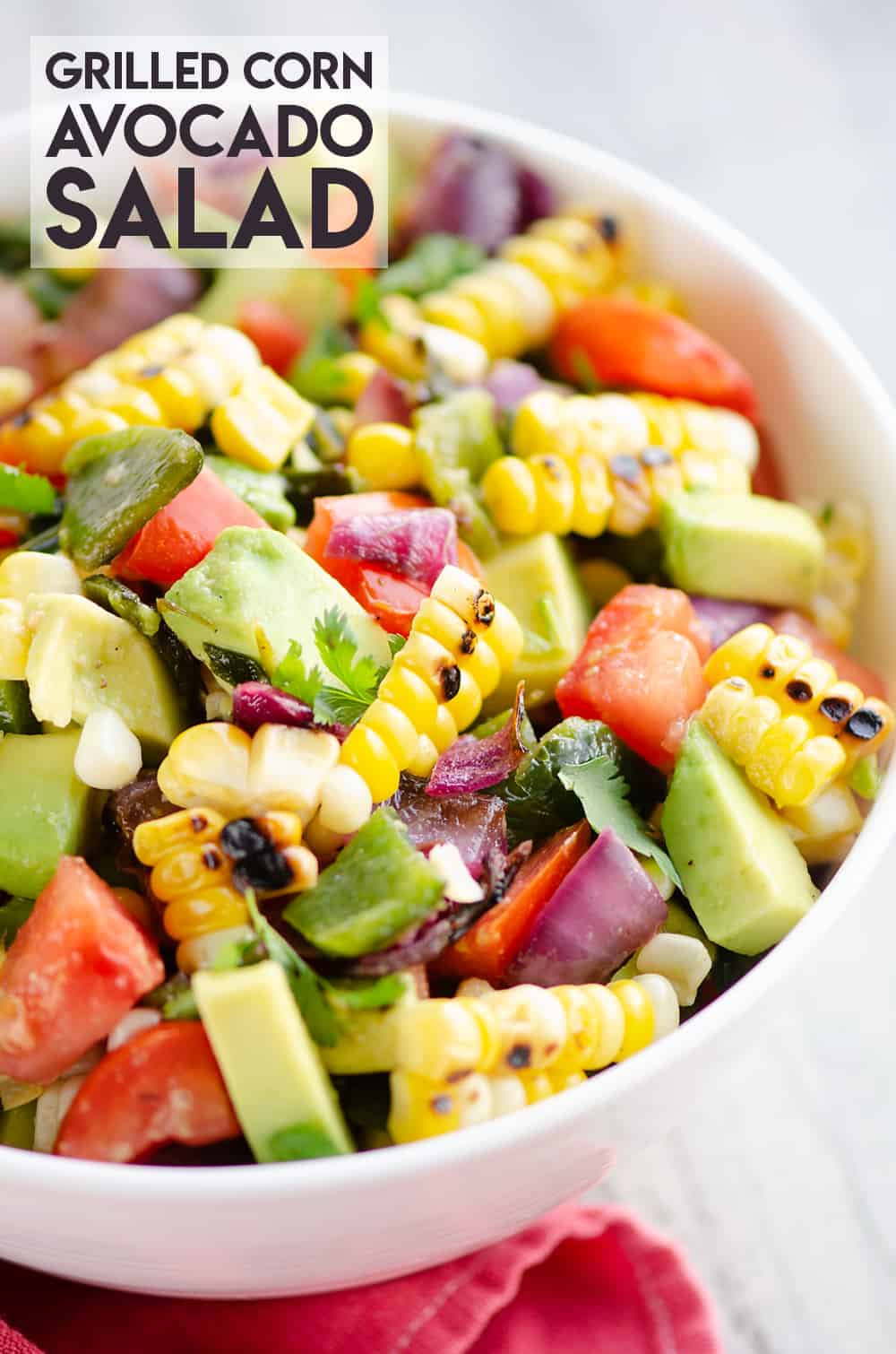 Grilled Corn Avocado Salad