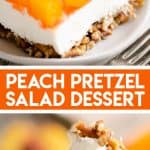 Peach Pretzel Salad Dessert