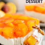 Peach Pretzel Salad Dessert